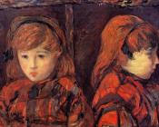 保罗 高更 : Double Portrait of a Young Girl